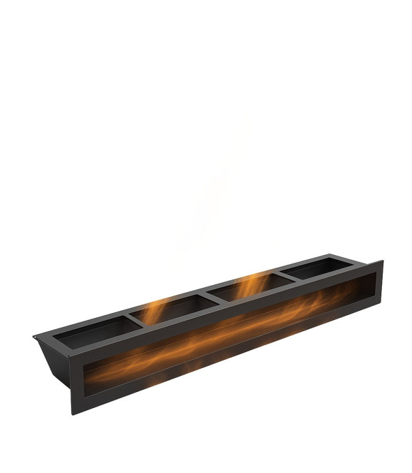 Kratka kominkowa wentylacyjna MODERN LUFT Czarna 800x90 mm 80x9 cm LOFT