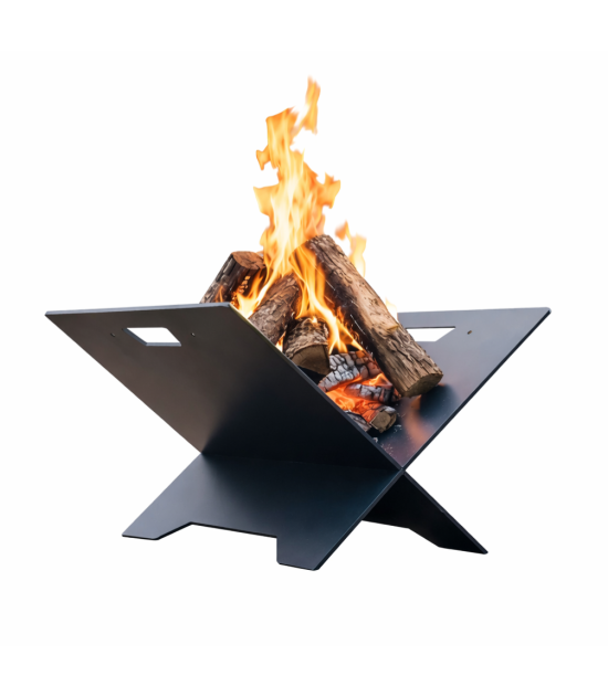 AGK DECO Palenisko Ogrodowe Xaro 58 cm – Gruba Stal, Farba 900°C,  Premium, Czarne, Polski Producent
