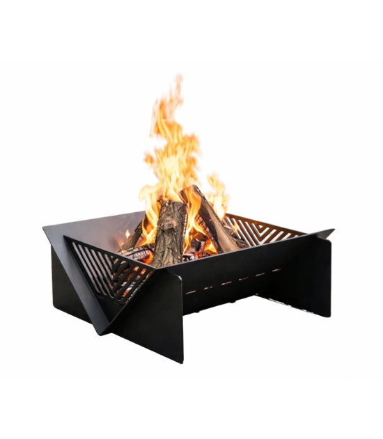 AGK DECO Palenisko Ogrodowe Vektro 60 cm – Gruba Stal, Farba 900°C Czarne
