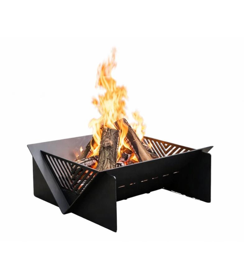 AGK DECO Palenisko Ogrodowe Vektro 60 cm – Gruba Stal, Farba 900°C Czarne