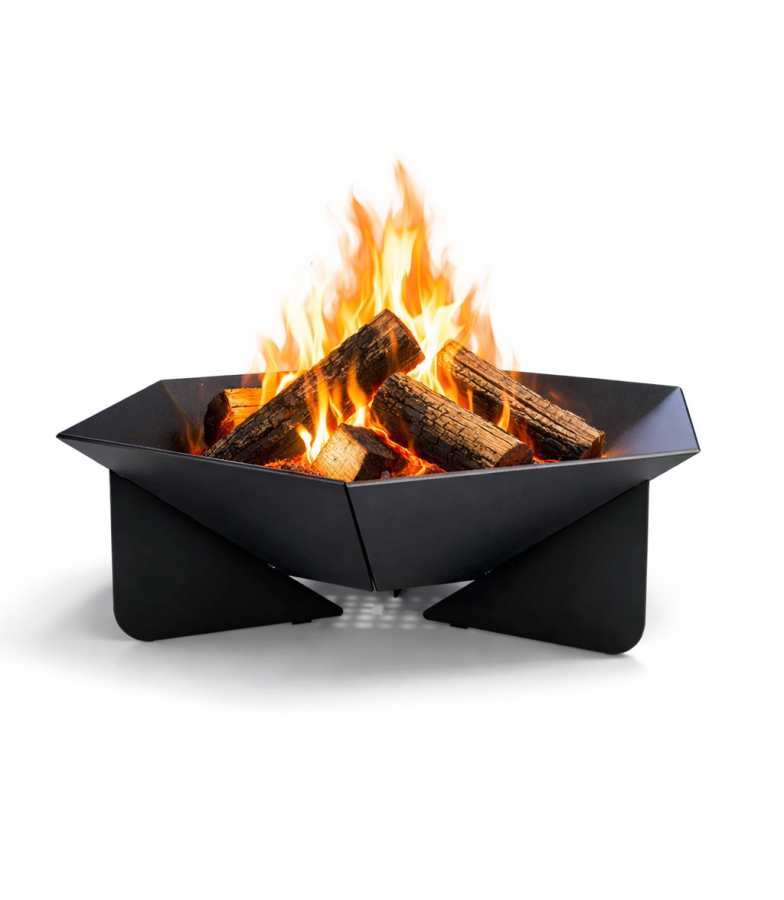 AGK DECO Palenisko Ogrodowe Haven 70 cm – Gruba Stal Farba 900°C Czarne