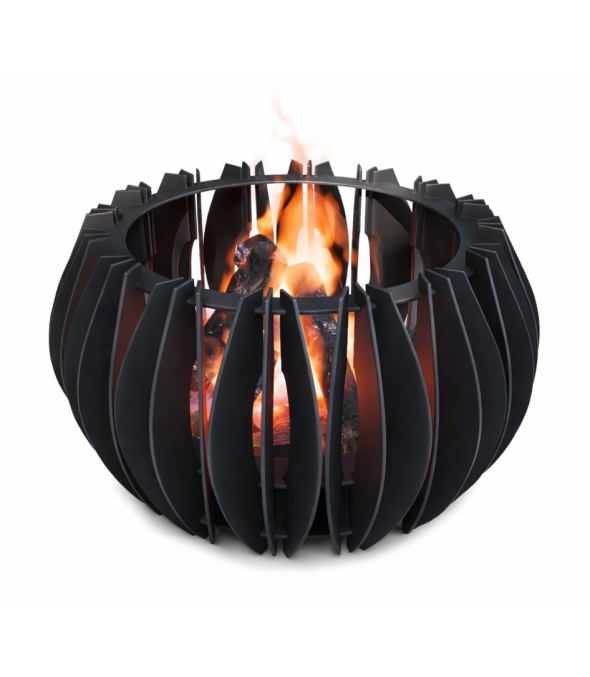 AGK DECO Palenisko Ogrodowe Fioro 91,5 cm czarne Farba do żaroodporna 900°C
